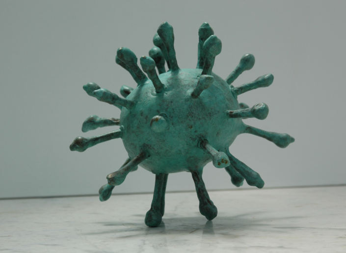 Patina Green - Bronze (Unikat), 18x18x18 cm, 2017