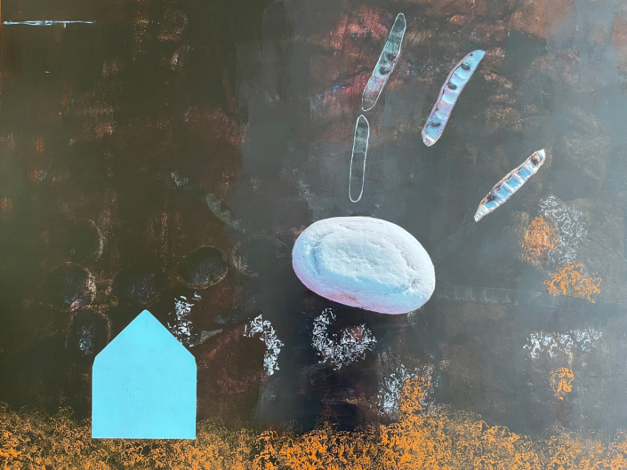 Haiku | Ed è subito sera | 2025 | 75x100cm | Mischtechnik auf DIBOND